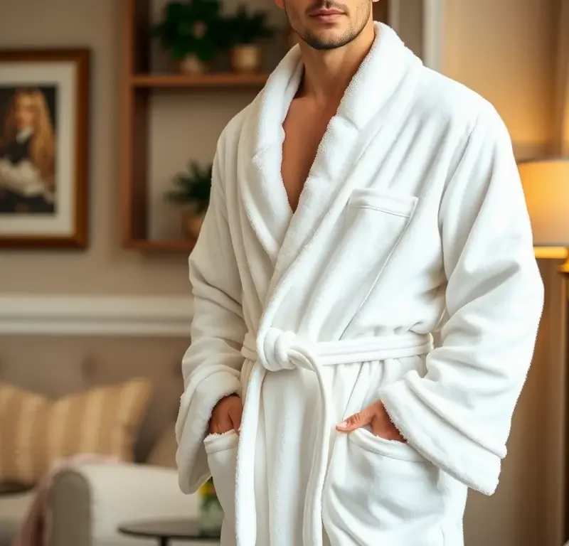 Peignoir de bain col châle Velours 100% Coton 500g