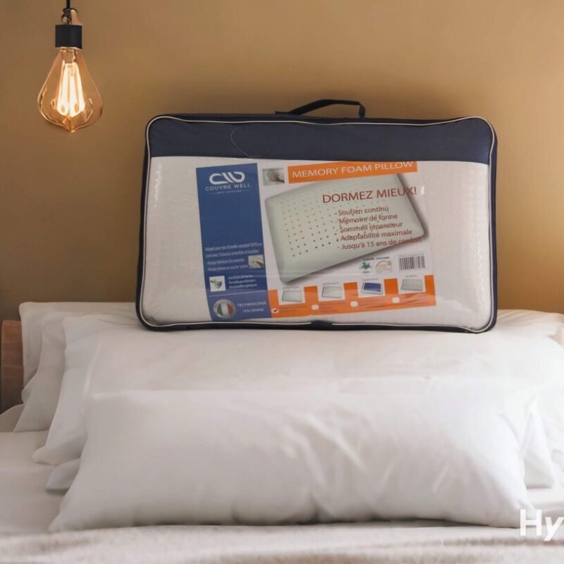 Oreiller en mousse Cervical à double hauteur de nuque – Soutien ergonomique sur mesure