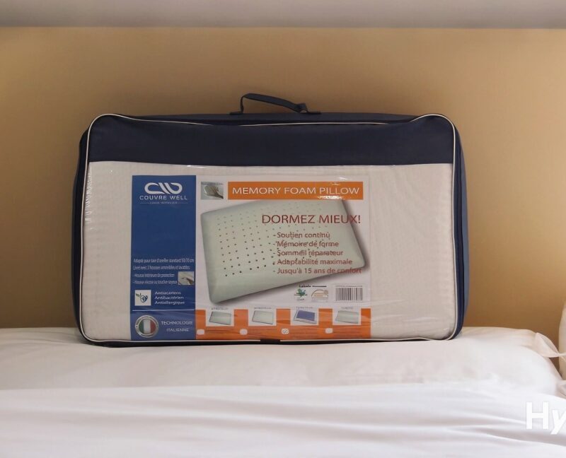 Oreiller en mousse viscoélastique avec couche thermorégulateur – Confort intelligent et sommeil optimal